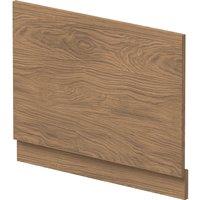 Balterley 750mm Straight Bath End Panel & Plinth - Antique Oak in Brown