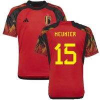 Belgium 2022/23 Home Shirt Meunier 15 in Red | Size: 15-16 Years