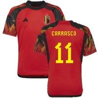 Belgium Junior 2022 - 2023 Home Shirt - Carrasco 11 in Red | Size: 15-16 Years