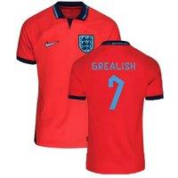 England 2022 - 2023 Away Shirt - Grealish 7 in Red | Size: XS