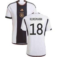 Germany Junior 2022 - 2023 Home Shirt - Klinsmann 18 in White | Size: 15-16 Years