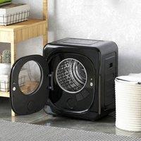 HOMCOM Compact Dryer Machine with 5 Modes, 4kg Small Tumble Dryer, Black