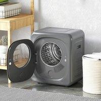 HOMCOM Compact Dryer Machine with 5 Modes, 4kg Small Tumble Dryer, Grey
