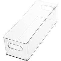 Living and Home Transparent Desktop Storage Bin Organiser in Clear
