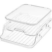 Living and Home Clear Desktop Storage Organiser