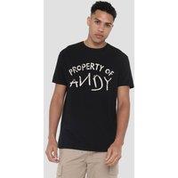 Disney Toy Story Property Of Andy T-Shirt, Black | Size: 4XL