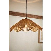 ValueLights Farai Natural Woven Rope Wavy Easy Fit Ceiling Pendant Lamp Shade