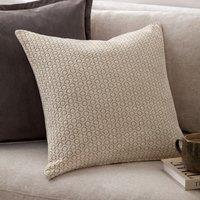 Yard Tryfan Textured 100% Cotton Cushion in Natural | Size: 50 cm x 50 cm