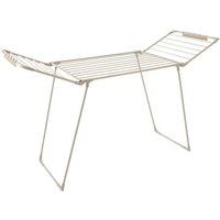 Tower T873023MSH Winged Airer w/ 27 Clip Slots, 4 Hanging Slots, Flat Top & Two Side Wings, Foldable Design, Anti-Slip Feet, Weight Capacity 15kg