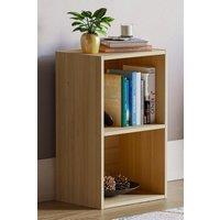Home Discount Vida Designs Oxford 2 Tier Cube Bookcase Space-saving Storage in Light Oak