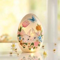 Coopers of Stortford Painted Glass LED Easter Egg Decoration 21cm