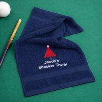 Duncan Stewart Personalised Snooker Towel in Navy