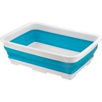 SHEDS AND FENCE LTD H+ 10L Collapsible Washing Up Bowl - Blue, Space-Saving in Turquoise
