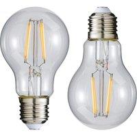 BHS Lighting Pack of 2 6W E27 Edison Screw LED Bulb in Clear