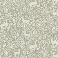 Holden Dcor Deer Wallpaper in Green