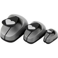 Creativ Company Craft Punch Set, heart, size 25+49+75 mm, 3 pc | Size: 1 Pack