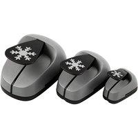 Creativ Company Craft Punch Set, ice crystal, size 25+49+75 mm, 3 pc | Size: 1 Pack