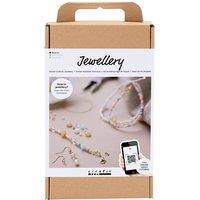 Creativ Company Starter Craft Kit Jewellery Classic Beads, 1 pack in White | Size: 15 Pack