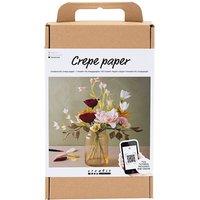 Creativ Company Craft Kit Crepe Paper, Bouquet, Crpe ratio: 180%, 1 pack in White | Size: 17 Pack