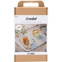 Creativ Company Craft Kit Crochet, Placemat, 1 pack in White | Size: 26 Pack