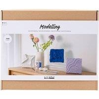 Creativ Company Maxi Craft Kit Modelling, Wall decoration, 1 pack in White | Size: 29 Pack