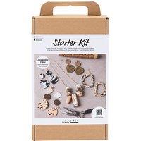 Creativ Company Starter Craft Kit Jewellery Clay, Jewellery, assorted colours, 1 pack in White | Size: 21 Pack