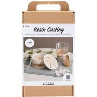 Creativ Company Craft Kit Resin Casting, Jar with lid, beige, Off-white, 1 pack in White