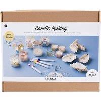Creativ Company Group Craft Kit Candle Making, Tea light candle holders, 1 pack in White