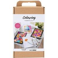 Creativ Company Craft Kit Colouring, Paint by numbers, markers, 1 pack in White