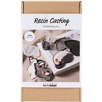 Creativ Company Craft Kit Resin Casting, Conch, black, white, 1 pack in White