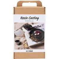 Creativ Company Craft Kit Resin Casting, Mussel, black, gold, 1 pack in White