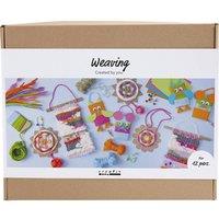 Creativ Company Group Craft Kit Weaving, Wall hangings, hangings, owls, mouse, assorted colours | Size: 1 Pack