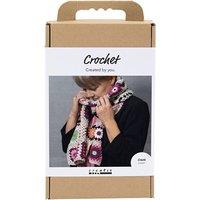 Creativ Company Craft Kit Crochet, Scarf, cream, warm colors | Size: 1 Pack