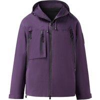 MODISHION Women's Lightweight Hooded Zip Jacket in Purple | Size: Small