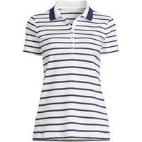 Lands' End Women's Plus Short Sleeve Supima Polo Shirt in Warm White | Size: 20-22