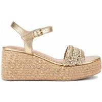 Carvela Women's 'Portofino Flatform' Sandals in Gold | Size: 9