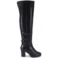 KG Kurt Geiger Women's 'Sage High Leg Otk' Leather Boots in Black | Size: 3
