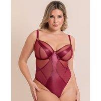 Scantilly Women's Suspense Plunge Bodysuit in Purple | Size: 40FF