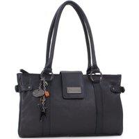 Catwalk Collection Handbags Women's Martina Medium Leather Handbag in Black