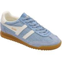 Gola Classics Women's 'Aztec' Suede Lace-Up Trainers in Blue | Size: 6