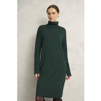 Hobbs London Women's Ava Knitted Dress in Bottle Green | Size: XL
