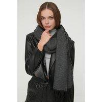 WOVCOR Women's Soft Woven Winter Scarf with Textured Finish in Dark Grey