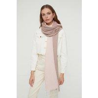 WOVCOR Women's Color Block Herringbone Tassel Scarf