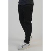 SikSilk Men's Slim Fit Jeans in Black | Size: 30R
