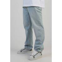 SikSilk Men's Straight Fit Jeans in Light Blue | Size: 30R