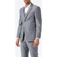 XPOSED Men's JROSS Formal Suit Jacket & Waistcoat Set - Stylish Classic Design in Grey | Size: 40R