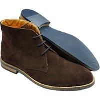 LB COMFORT Men's Monty Leather Boots in Brown | Size: 9