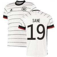 Germany Men's Mens 2020 - 2021 Home Adidas Football Shirt - Sane 19 in White | Size: 2XL