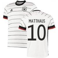 Germany Men's Mens 2020 - 2021 Home Adidas Football Shirt - Matthaus 10 in White | Size: 2XL