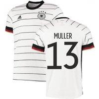 Germany Men's Mens 2020 - 2021 Home Adidas Football Shirt - Muller 13 in White | Size: 2XL